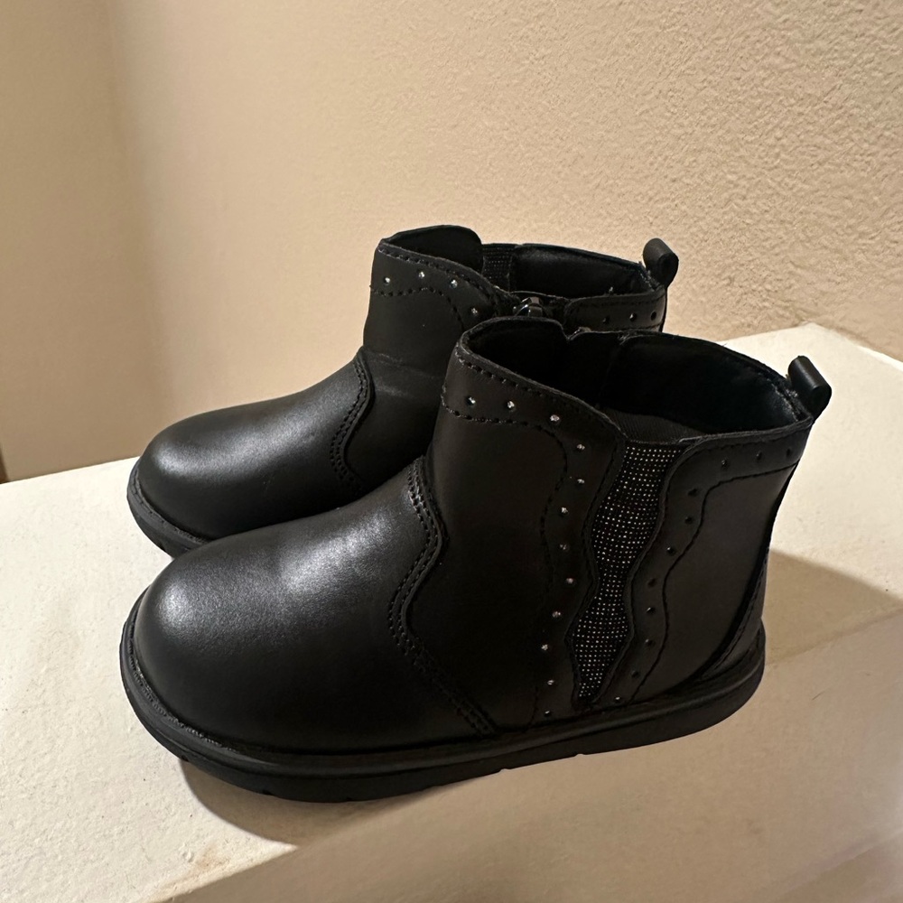 Stride Rite Black Classic Ankle Boots